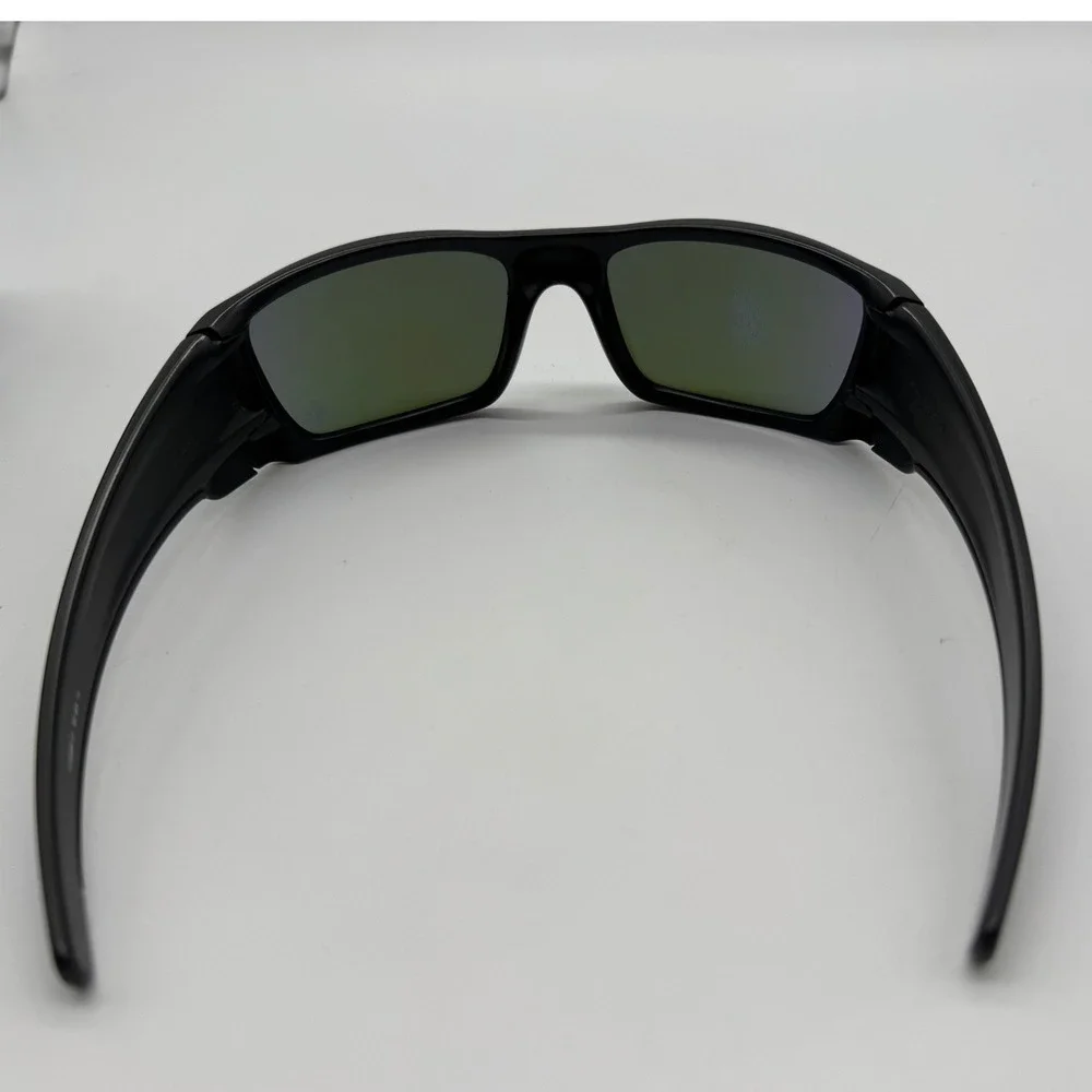 Oakley Fuel Cell OO9096-36 Matte Black Purple Wrap Sunglasses Violet Iridium Len